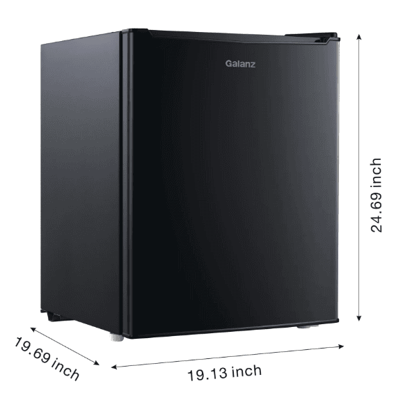 Galanz GL27BK-d 2.7 Cu ft Single Door Mini ENERGY STAR Fridge w